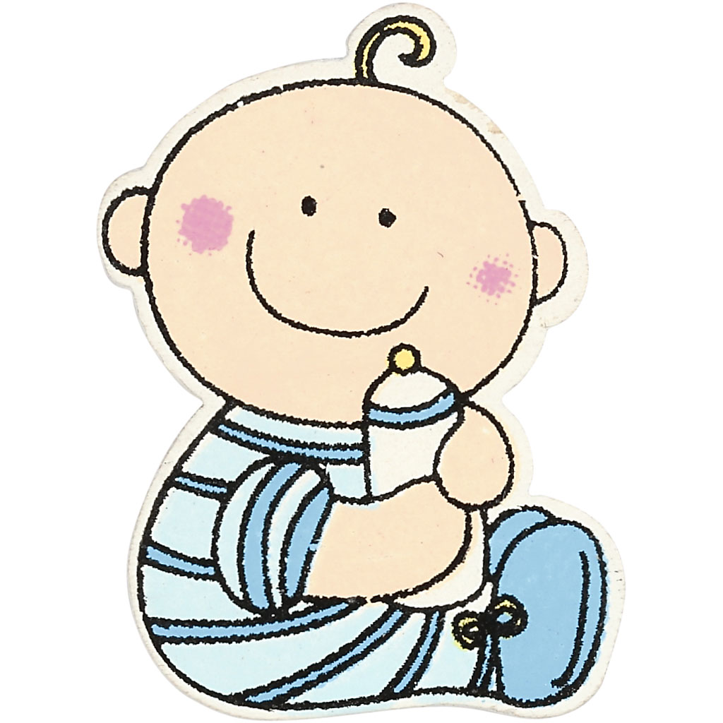 Baby, suurus 24x35 mm, paksus 1,7 mm, helesinine, 10 tk/ 1 pakk