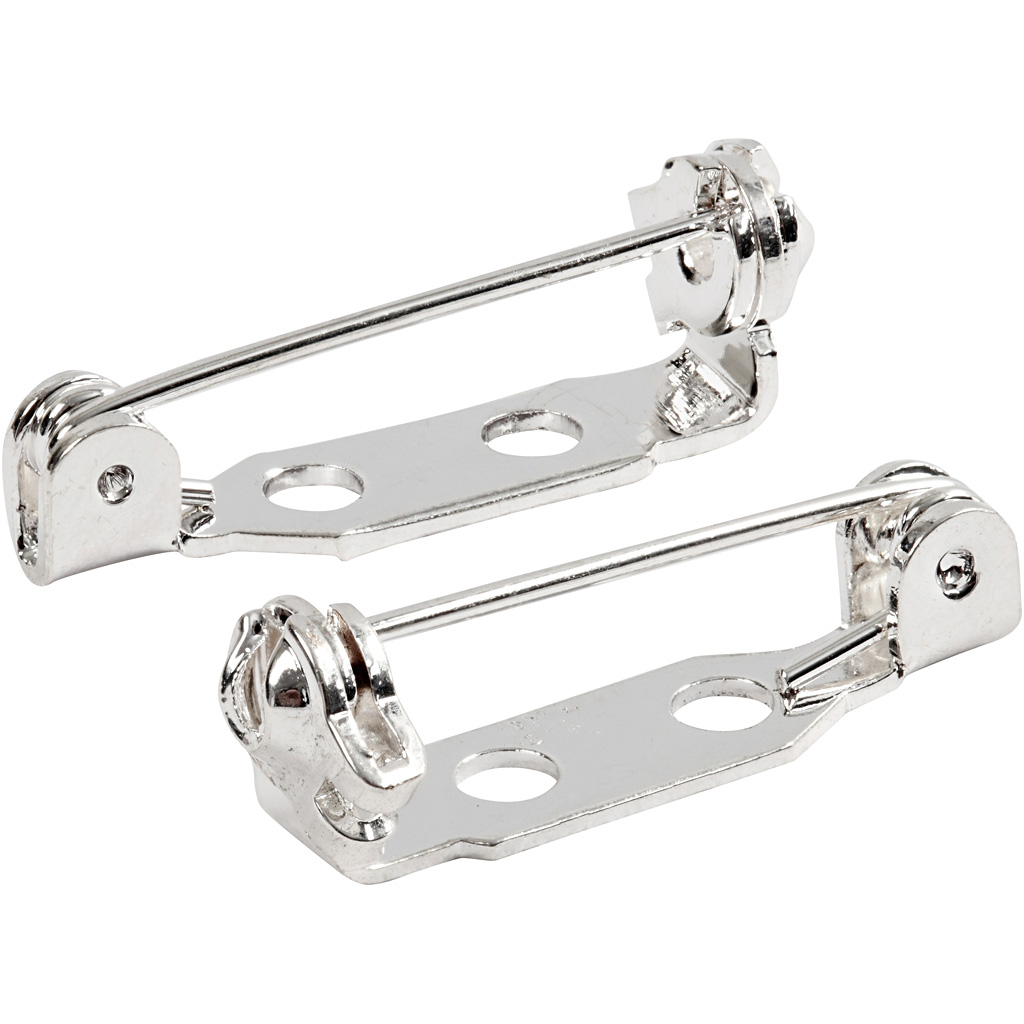 Prosside tagaküljed, L: 15 mm, hõbetatud, 100 tk/ 1 pakk - Image 3