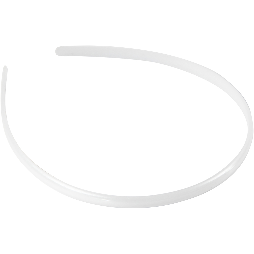 Juuksepaelad, W: 8 mm, valge, 5 tk/ 1 pakk - Image 3