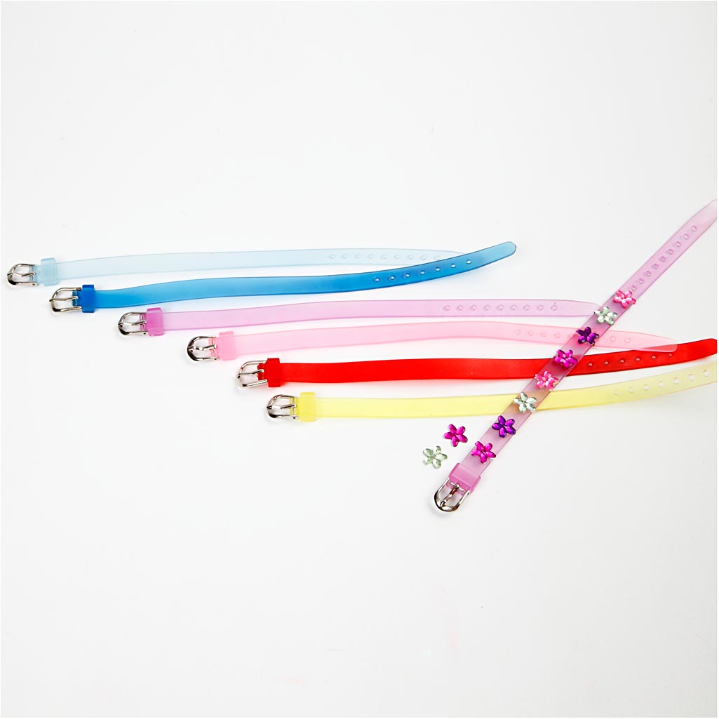 Juuksepaelad, W: 8 mm, erinevad värvid, 20 tk/ 1 pakk - Image 2