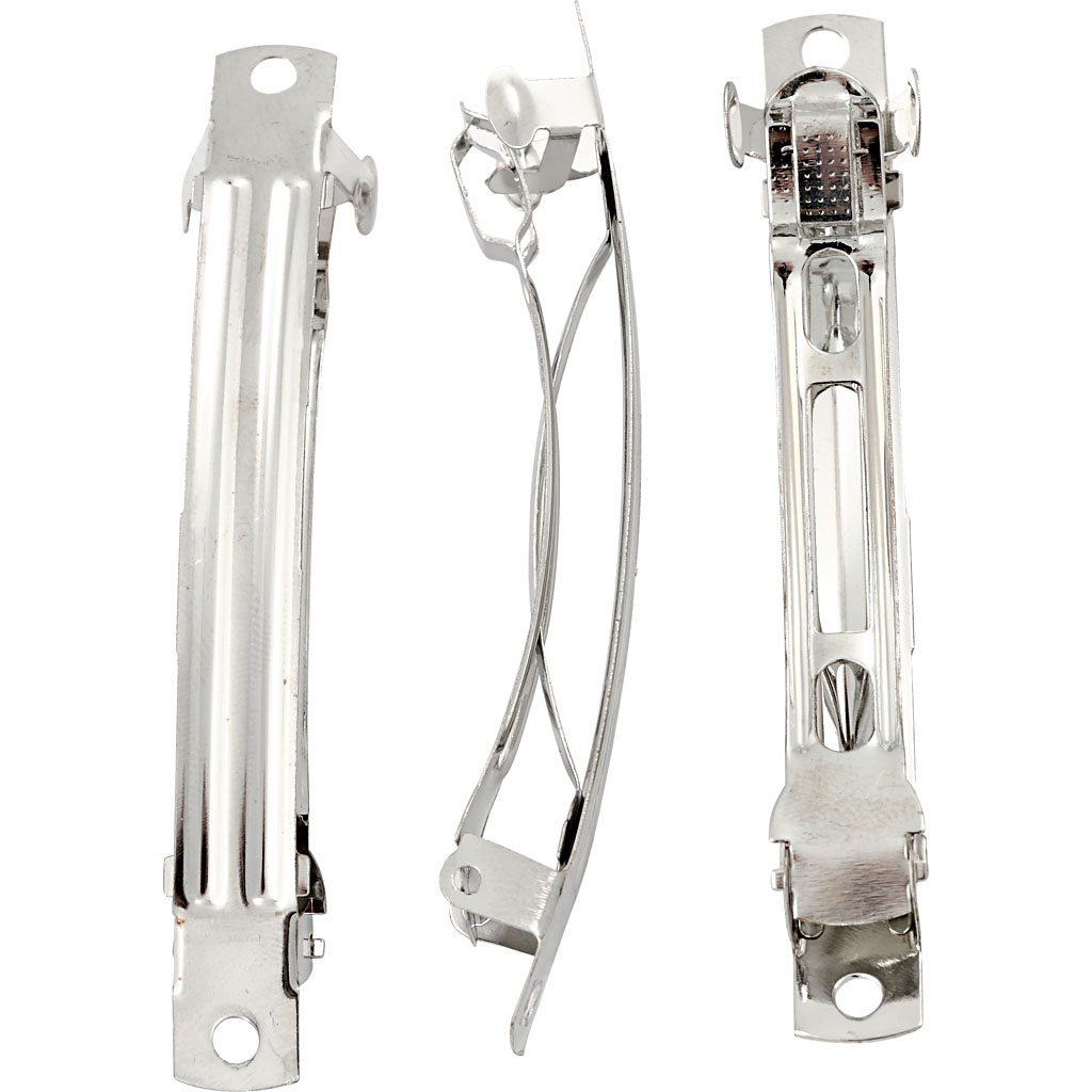 Tangad, L: 8 cm, W: 8 mm, hõbetatud, 30 tk/ 1 pakk