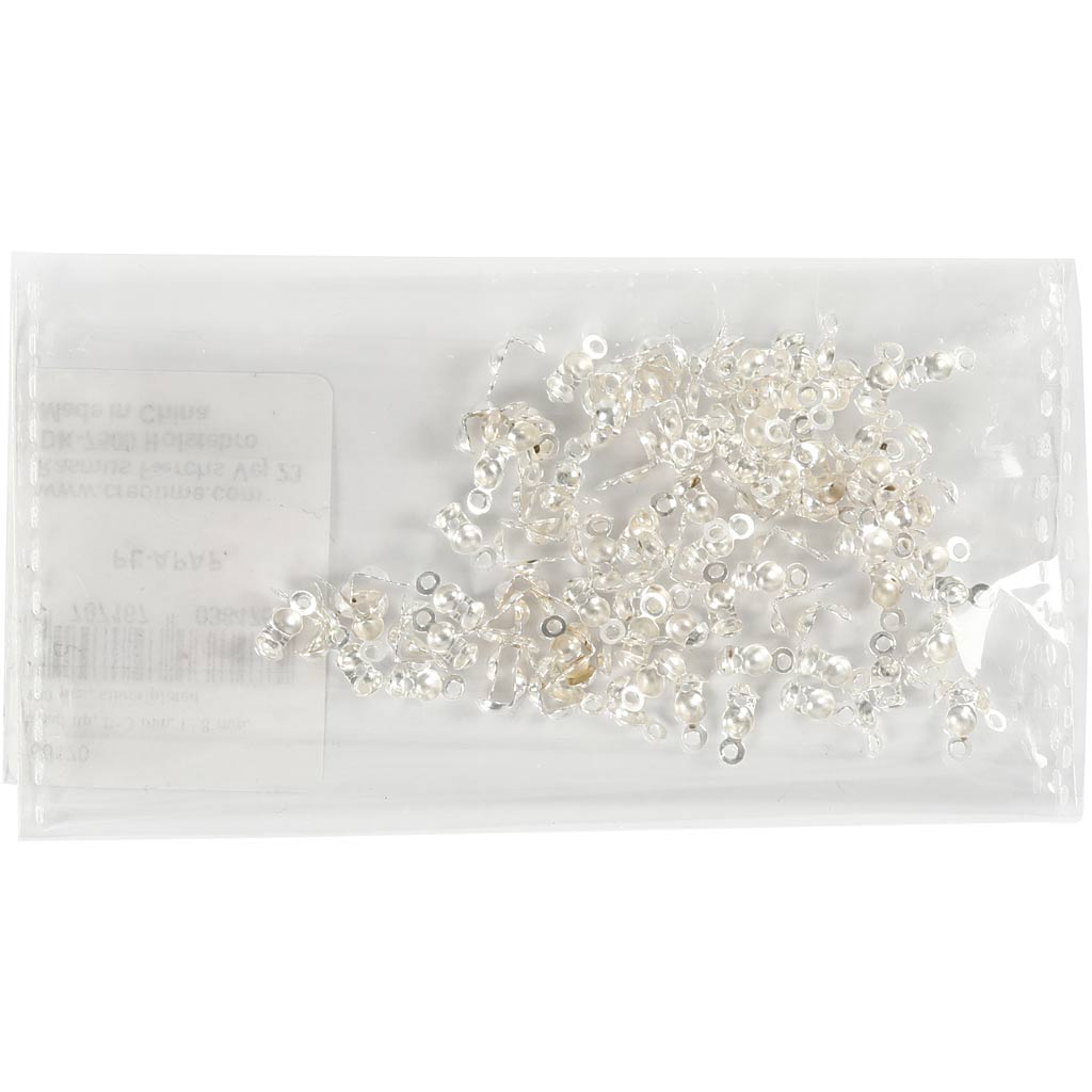 Helmeotsad silmadega, L: 8 mm, diameeter. 3 mm, hõbetatud, 100 tk/ 1 pakk - Image 2