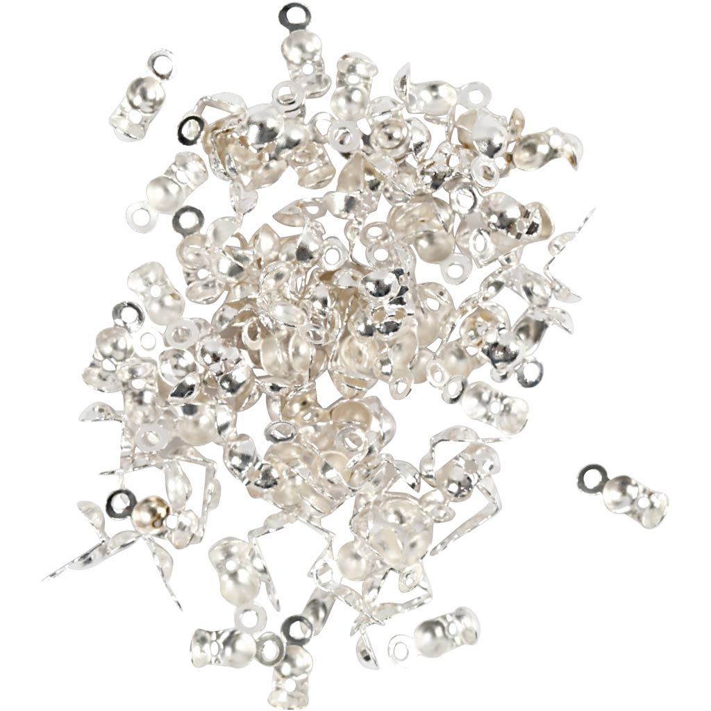 Helmeotsad silmadega, L: 8 mm, diameeter. 3 mm, hõbetatud, 100 tk/ 1 pakk - Image 4