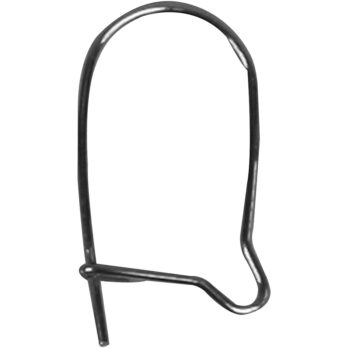 Kõrvaklamber, L: 15 mm, hõbetatud, 200 tk/ 1 pakk