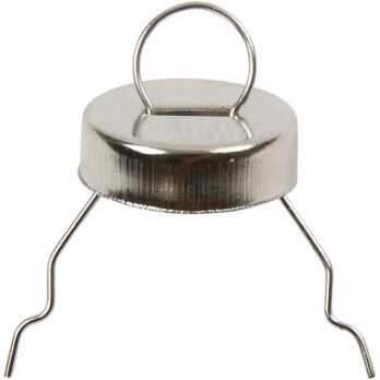 Rippuvad kaunistused, diameeter. 13 mm, augu suurus 5 mm, hõbedane, 25 tk/ 1 pakk