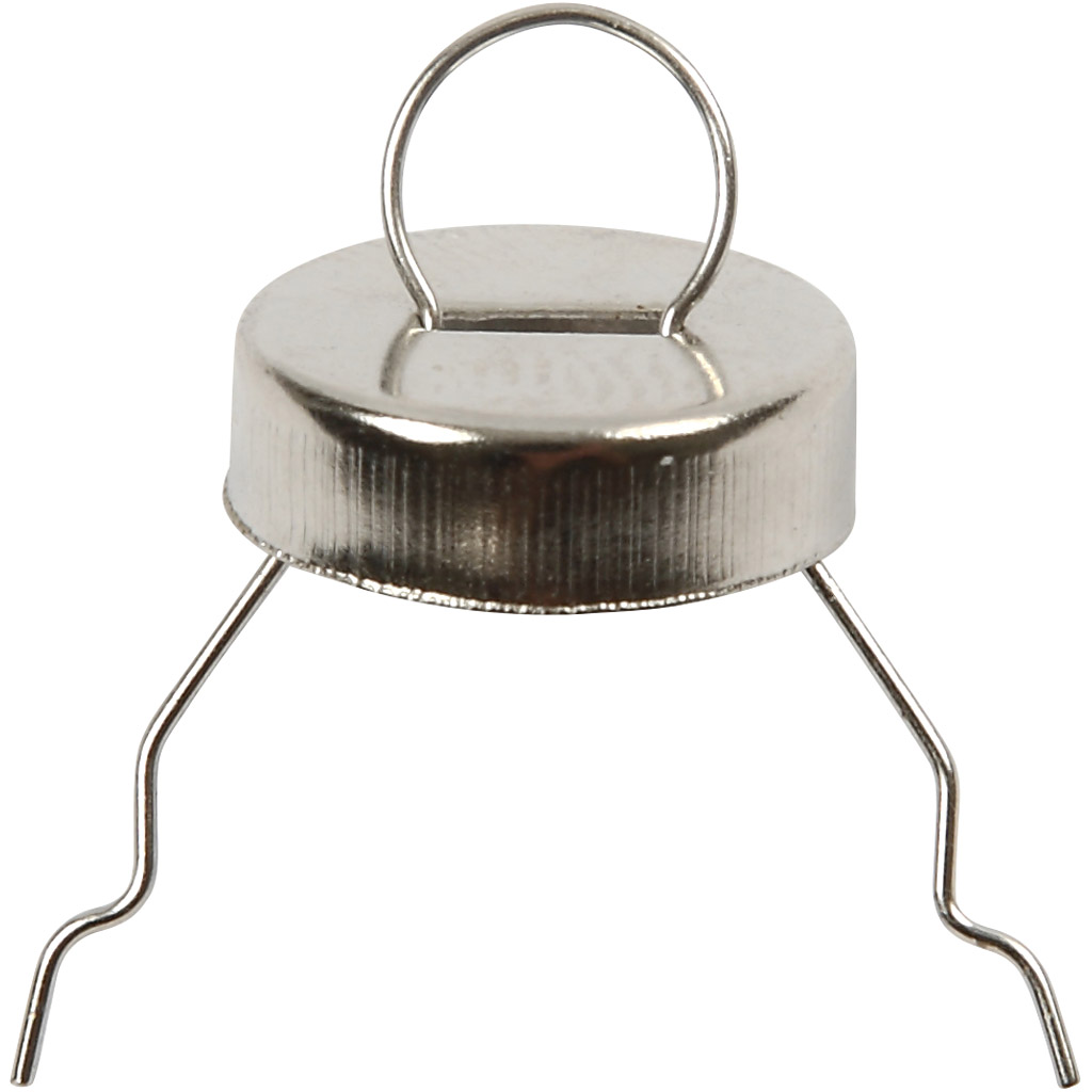 Rippuvad kaunistused, diameeter. 13 mm, augu suurus 5 mm, hõbedane, 25 tk/ 1 pakk - Image 3