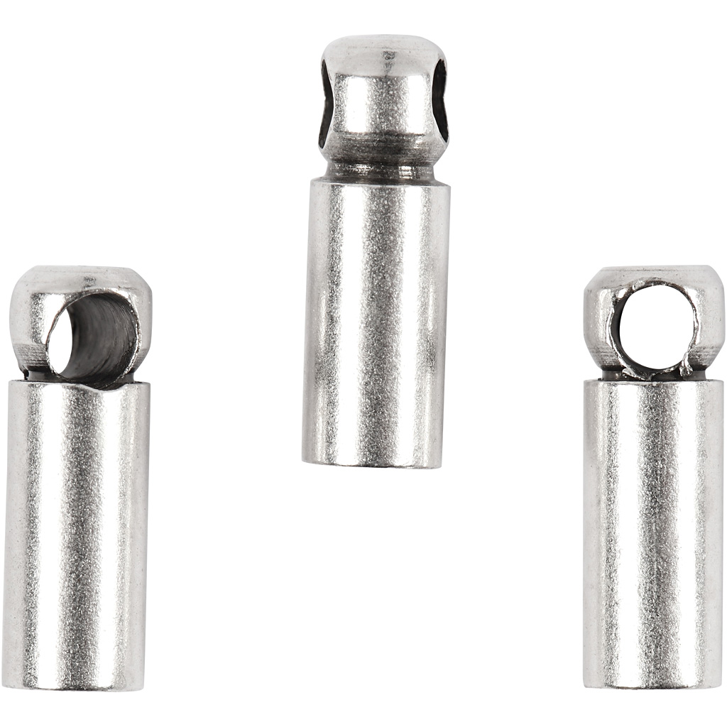 Otsaklapid, L: 8 mm, diameeter. 2 mm, hõbetatud, 10 tk/ 1 pakk