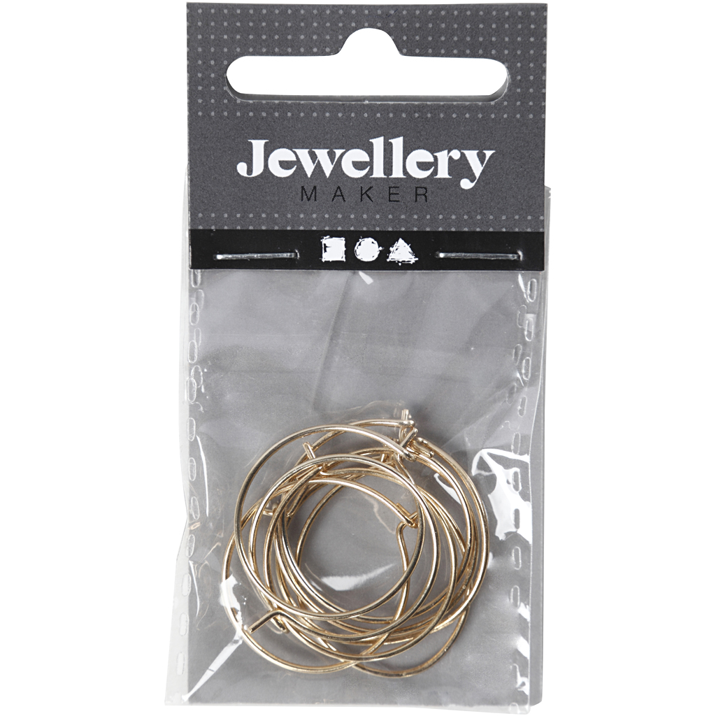 Helmipaelad, diameeter. 20 mm, kulla värvi, 8 tk/ 1 pakk - Image 2