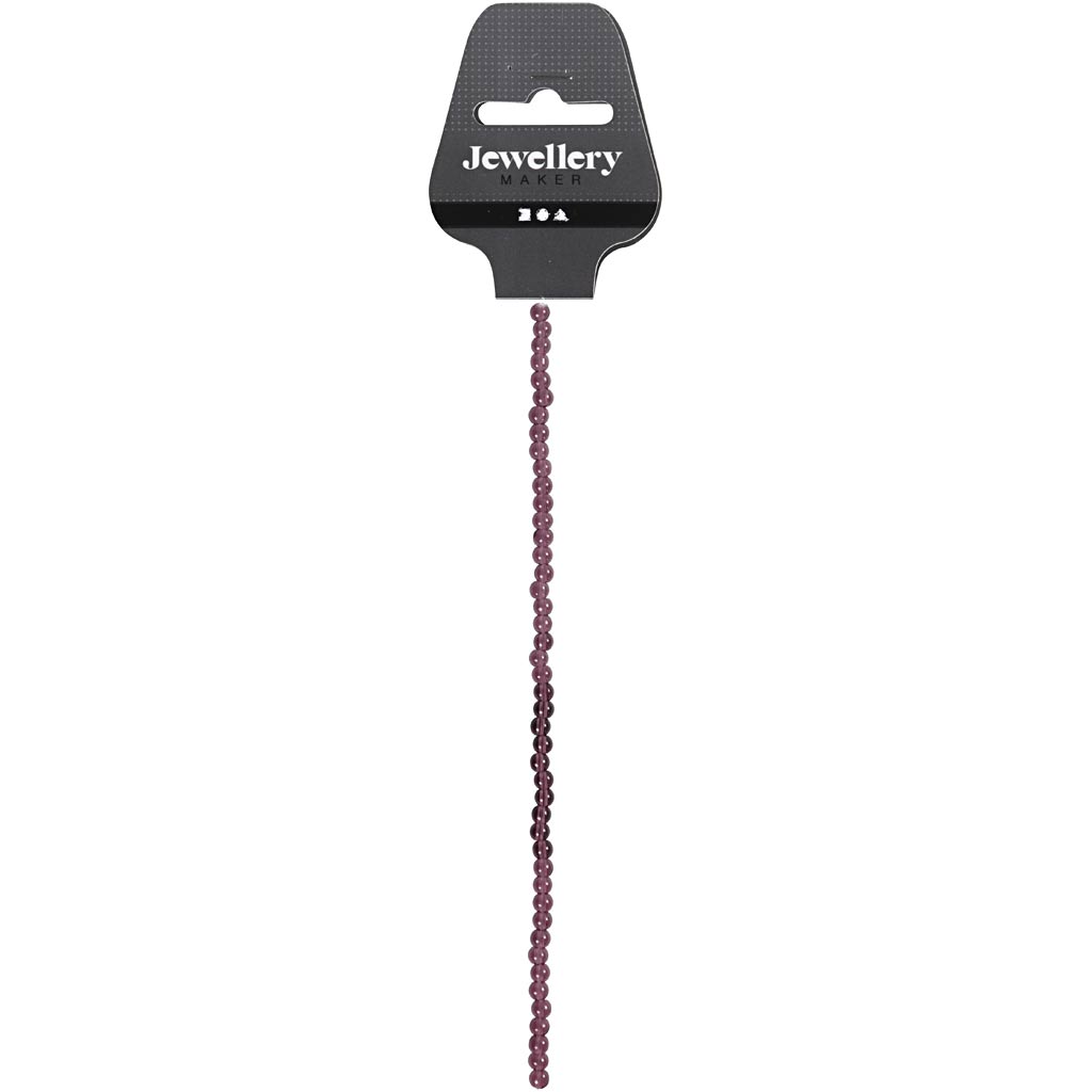 Klaashelmed, dia. 4 mm, augu suurus 1 mm, lilla, 45 tk/ 1 pakk - Image 2