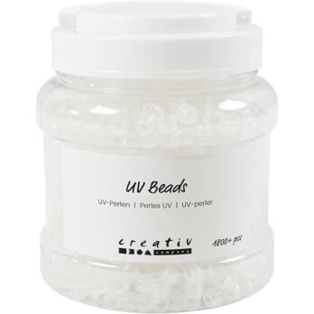 UV helmed, L: 6 mm, diameeter. 8 mm, augu suurus 4 mm, ca. 1800+ tk, värvivalik, 320 g, 700 ml/ 1 tuub.