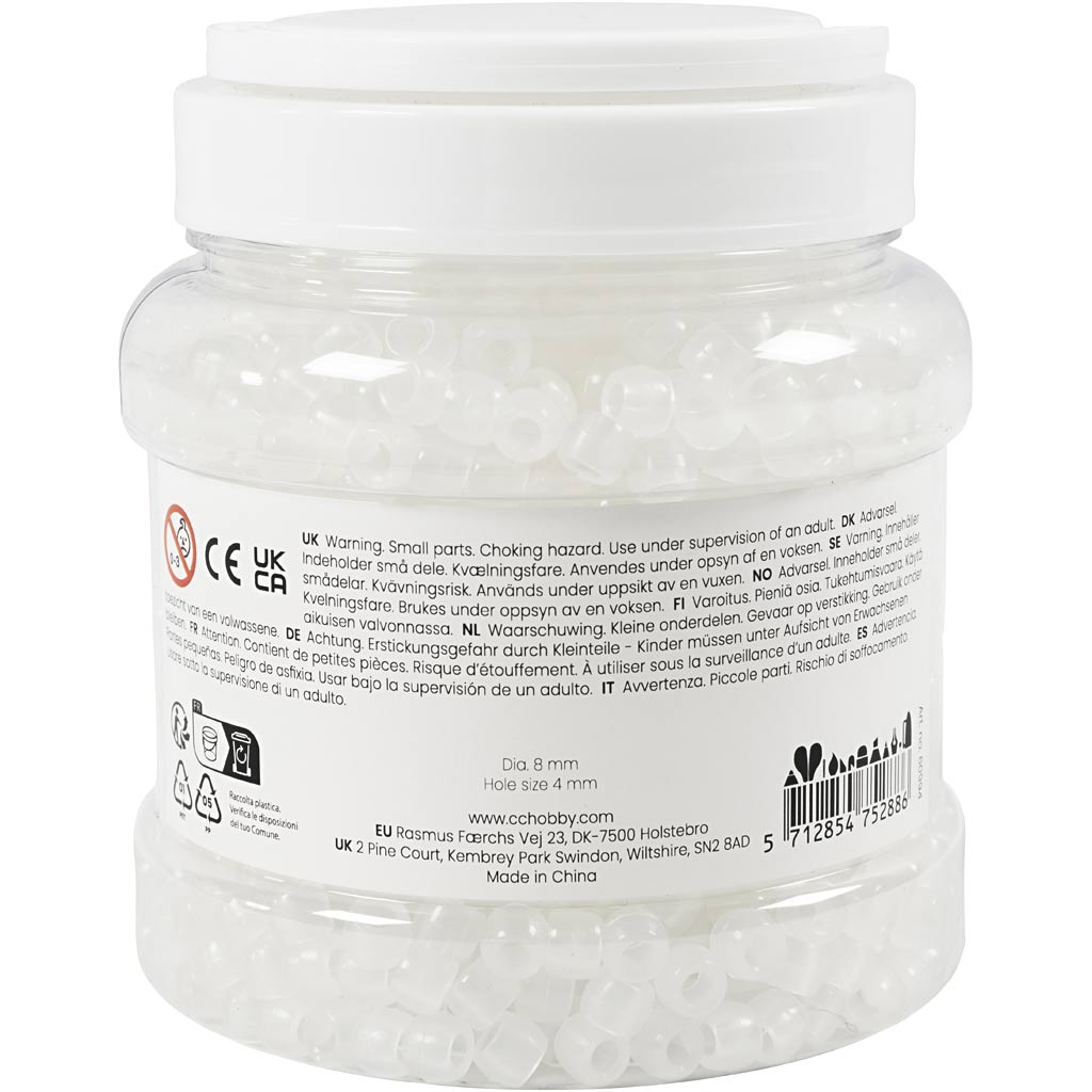 UV helmed, L: 6 mm, diameeter. 8 mm, augu suurus 4 mm, ca. 1800+ tk, värvivalik, 320 g, 700 ml/ 1 tuub. - Image 2