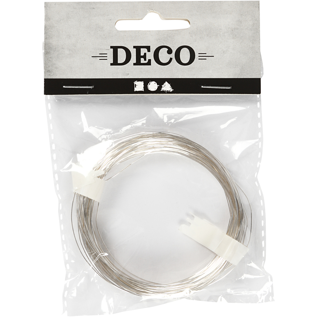Hõbetatud traat, paksus 0,4 mm, hõbetatud, 20 m/ 1 rull - Image 2