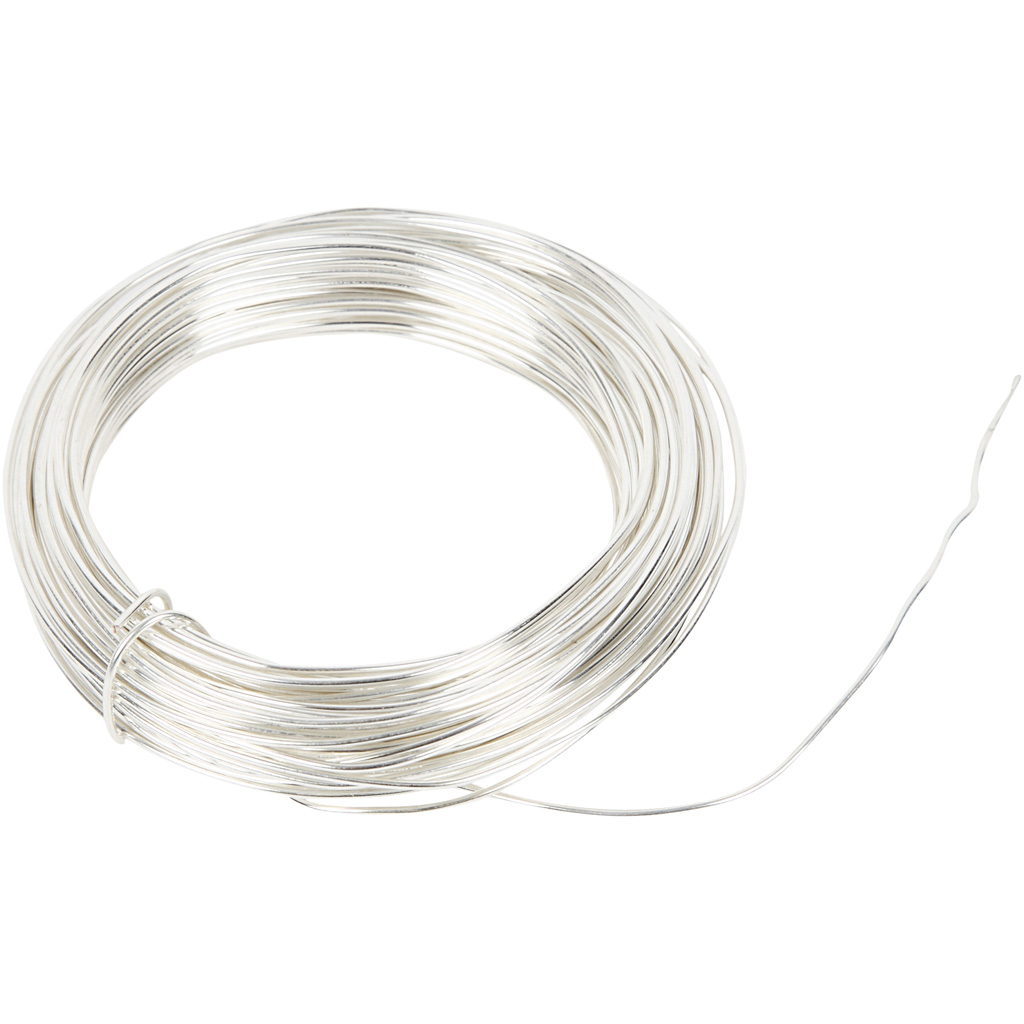 Metalltraat, paksus 1 mm, hõbetatud, 4 m/ 1 rull