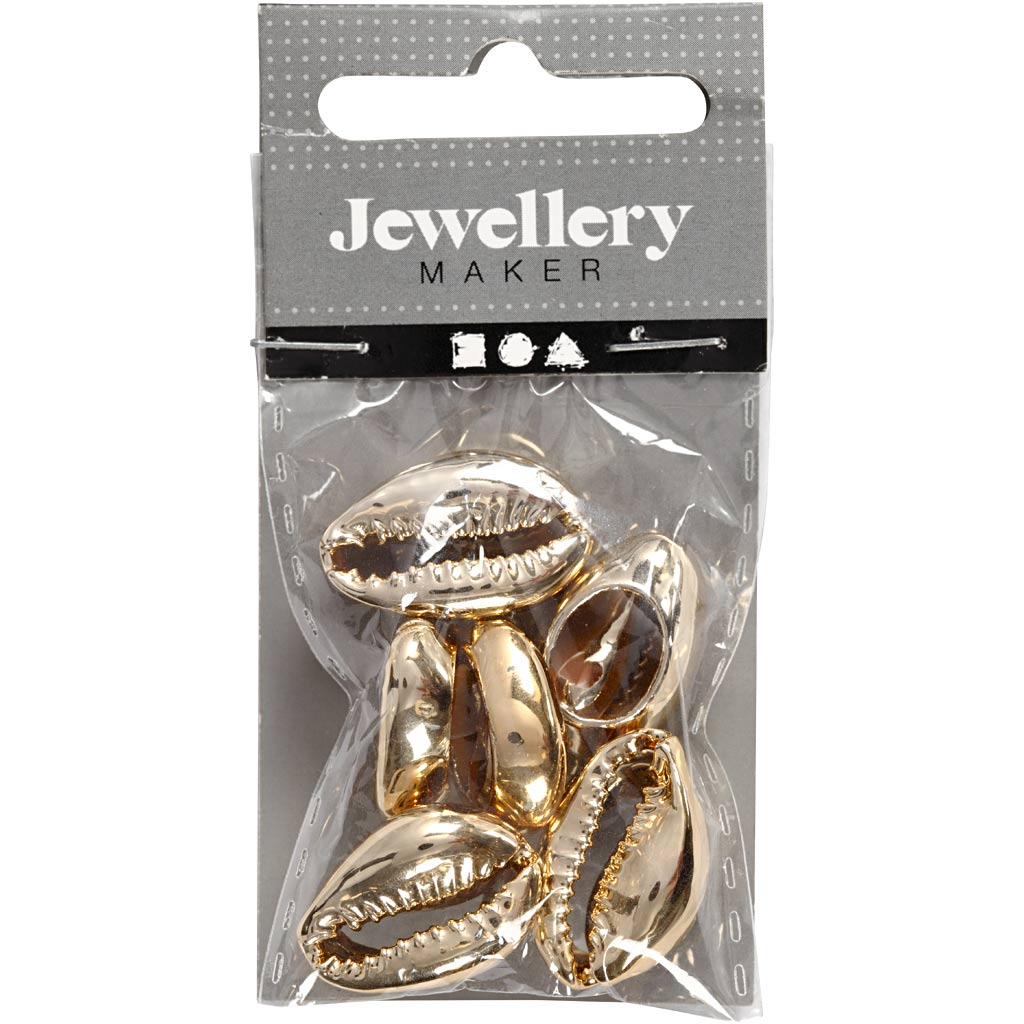 Hülss, L: 20 mm, kullatud, 6 tk/ 1 pakk - Image 2