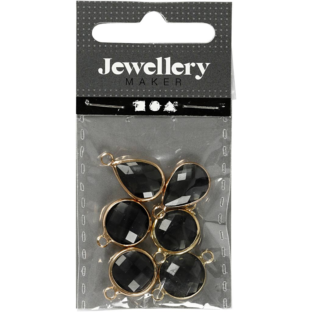 Ehted ripats, H: 15-20 mm, augu suurus 2 mm, hall, 6 tk/ 1 pakk - Image 2