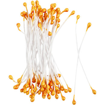 L: 6,4 cm, diameeter. 2 mm, metallist oranž, 100 tk/ 1 pakk