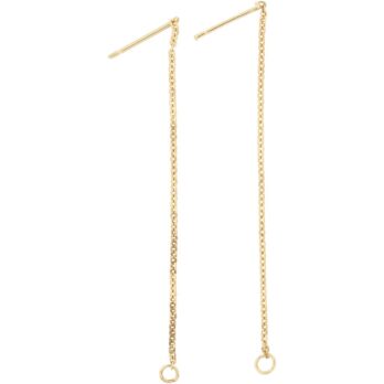 Kõrvarõngad, L: 70 mm, kullatud, 1 paar