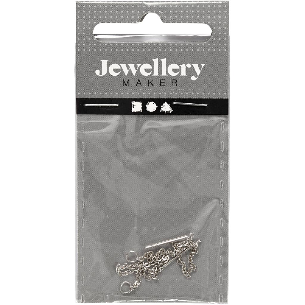 Kõrvarõngad, L: 70 mm, hõbetatud, 1 paar - Image 2