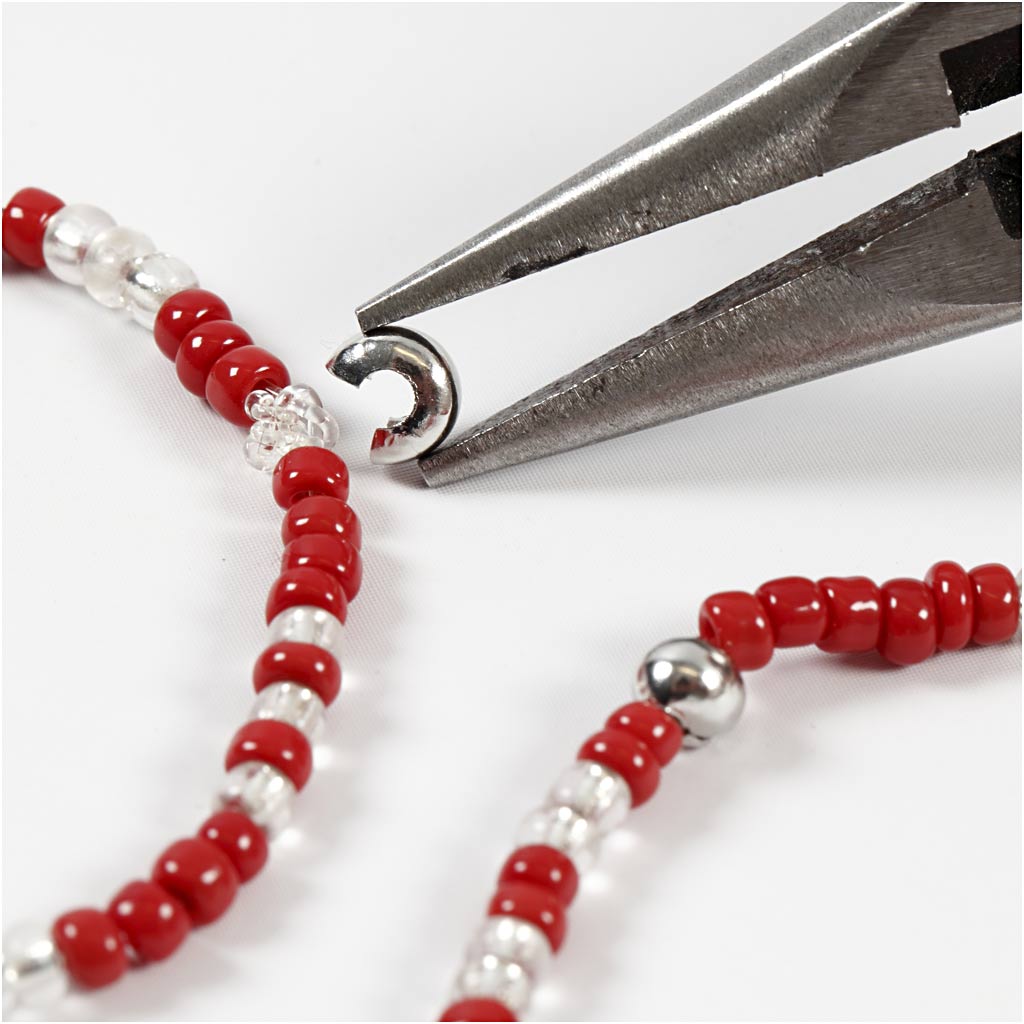 Crimp Bead Cover, diameeter. 5 mm, hõbetatud, 500 tk/ 1 pakk - Image 4