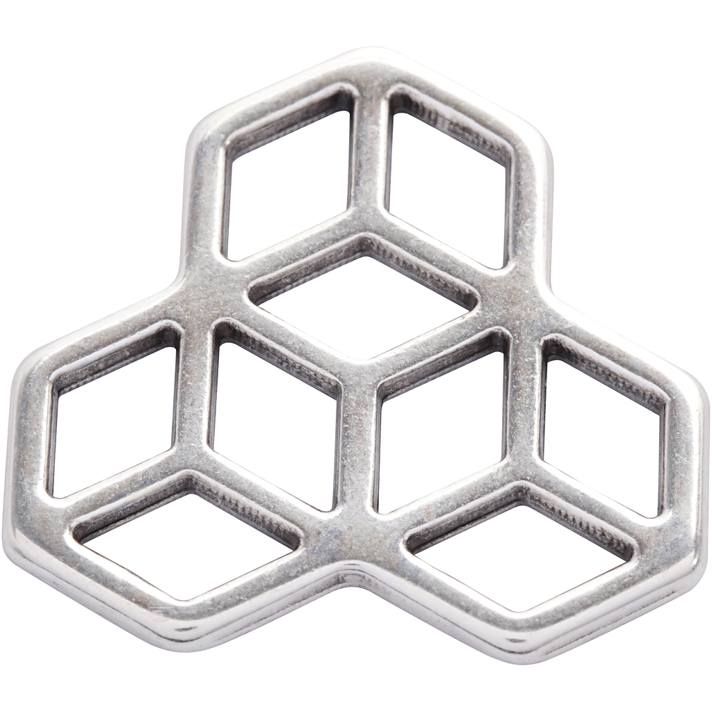 Ehted ripats, diameeter. 30 mm, hõbetatud, 1 tk