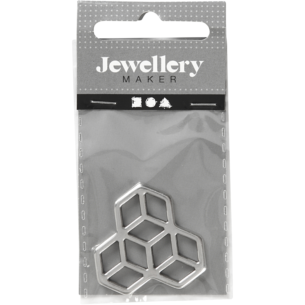 Ehted ripats, diameeter. 30 mm, hõbetatud, 1 tk - Image 2