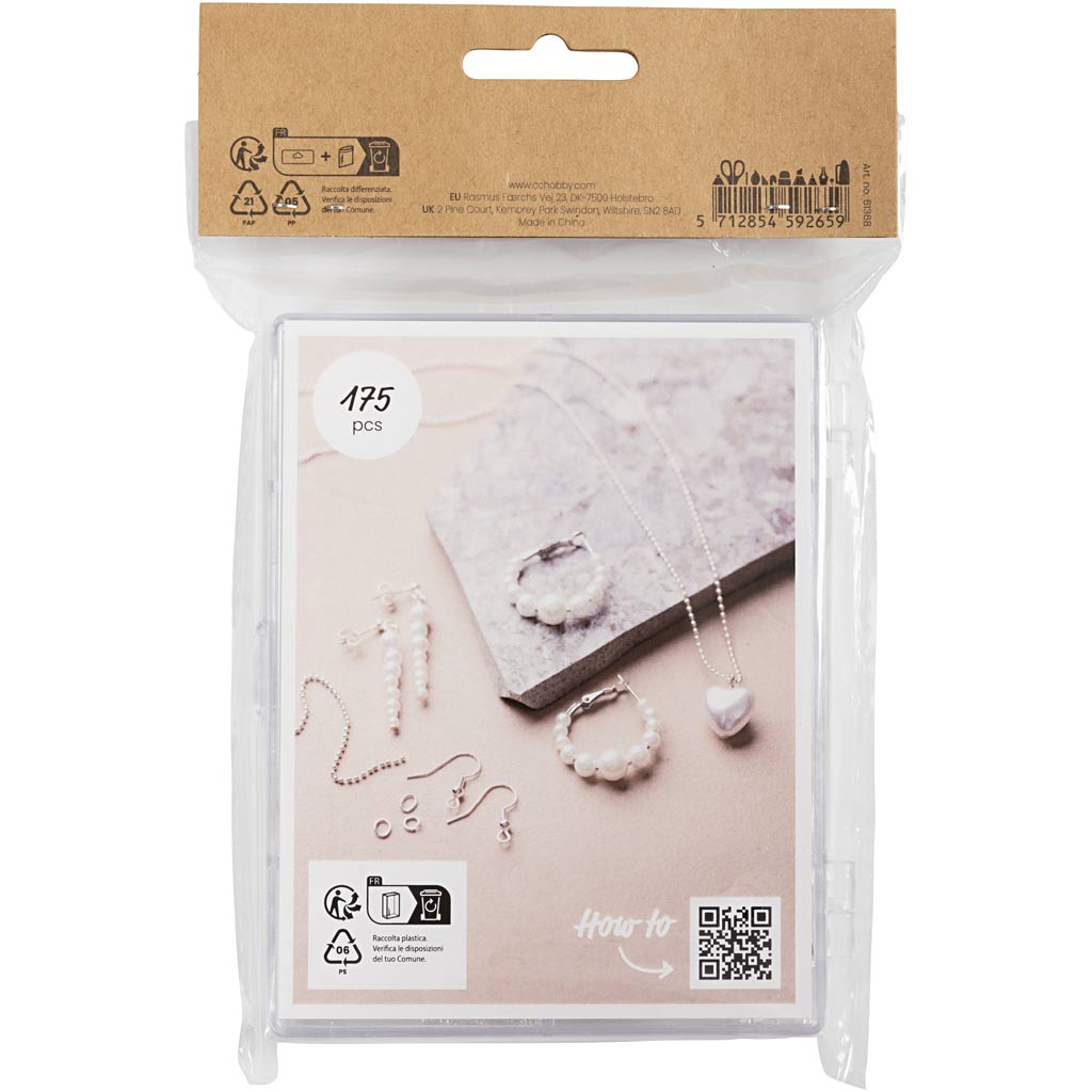 Ehted stardikomplekt, ca 175 tk, hõbetatud, 1 komplekt - Image 3