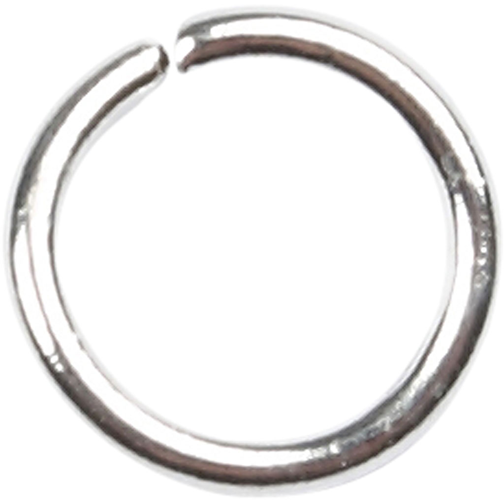 Jump Ring, suurus 5,4 mm, paksus 0,7 mm, hõbetatud, 500 tk/ 1 pakk