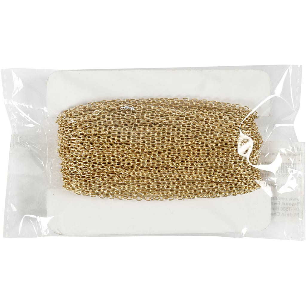 Kett, W: 2 mm, kuldne, 20 m/ 1 pakk - Image 2