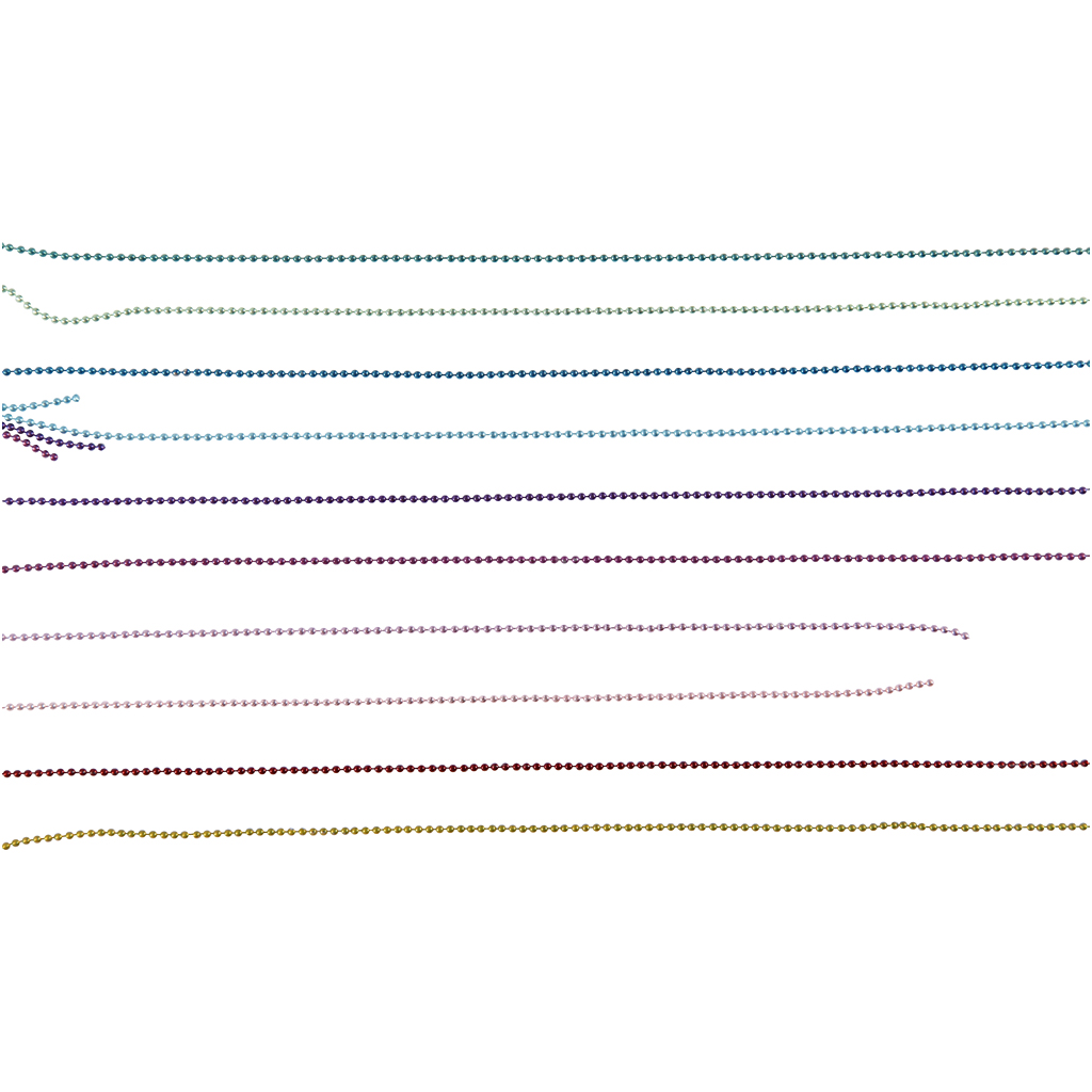 Värvilised helmekettid, diameeter. 1,5 mm, erinevad värvid, 10x80 cm/ 1 pakk - Image 4