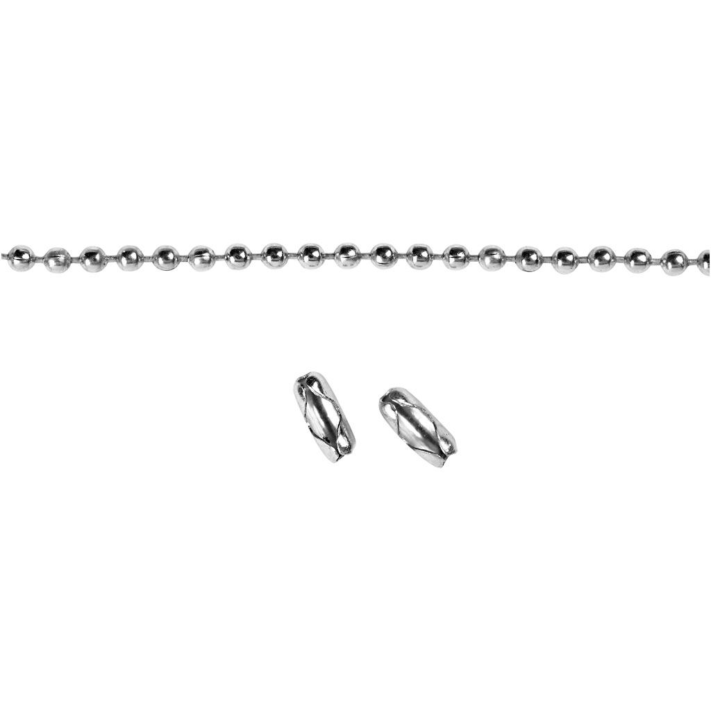 Helmekett, diameeter. 1,5 mm, hõbetatud, 3 m/ 1 rull - Image 3