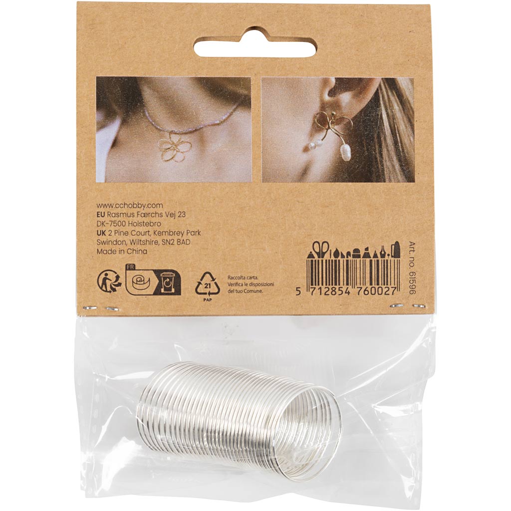 Ehtedraat, paksus 1 mm, hõbetatud, 2,50 m/ 1 pakk - Image 2