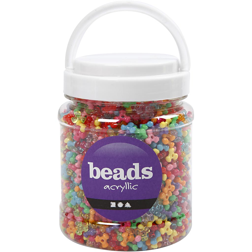 Tri-Beads, diameeter. 10 mm, augu suurus 2 mm, ca. 2800 tk, erinevad värvid, 385 g, 700 ml/ 1 tuub. - Image 2