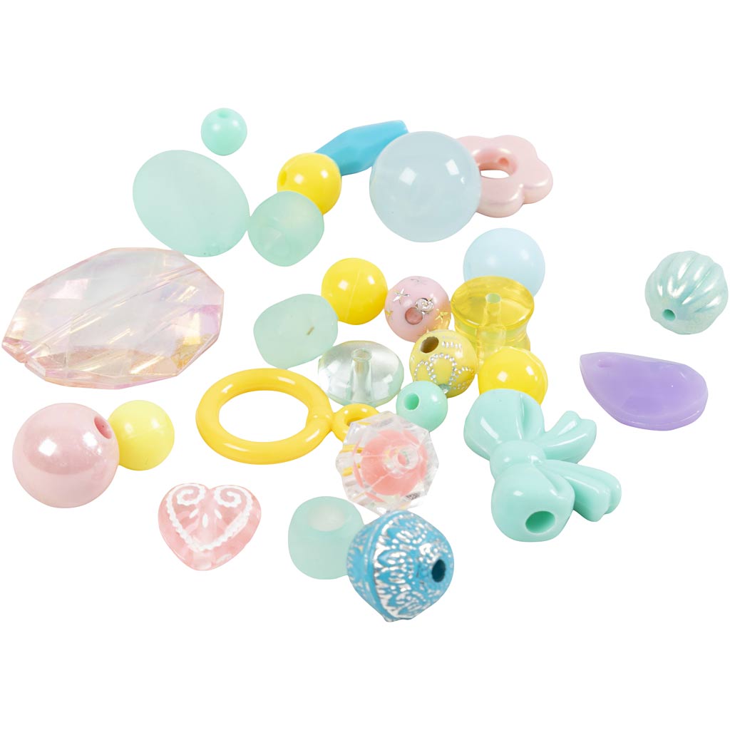 Plastist helmed, diameeter. 5-35 mm, augu suurus 1-8 mm, ca. 900 tk, erinevad värvid, 700 ml/ 1 tünn. - Image 3