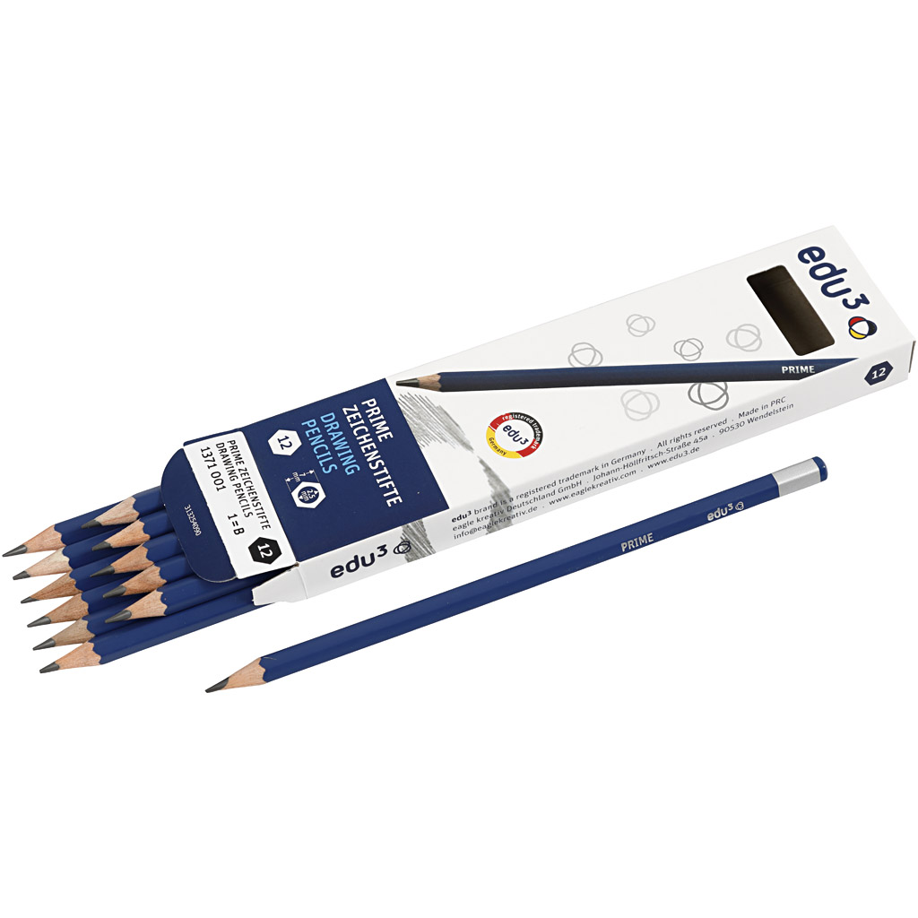 edu joonistuspliiats, B, 12 tk/ 1 pakk