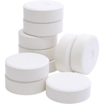 Tempera akvarellvärvid, H: 19 mm, diameeter. 57 mm, valge, 10 tk/ 1 pakk