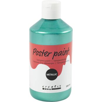 Plakatvärv Metallic, roheline, 300 ml/ 1 pakk