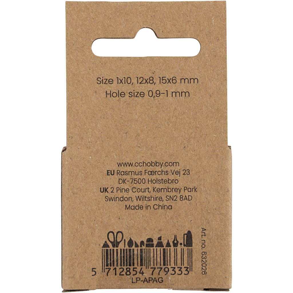 Akaatsed kivihelmed, diameeter. 6+8+10 mm, augu suurus 0,9-1 mm, roosa, 28 tk/ 1 pakk - Image 3