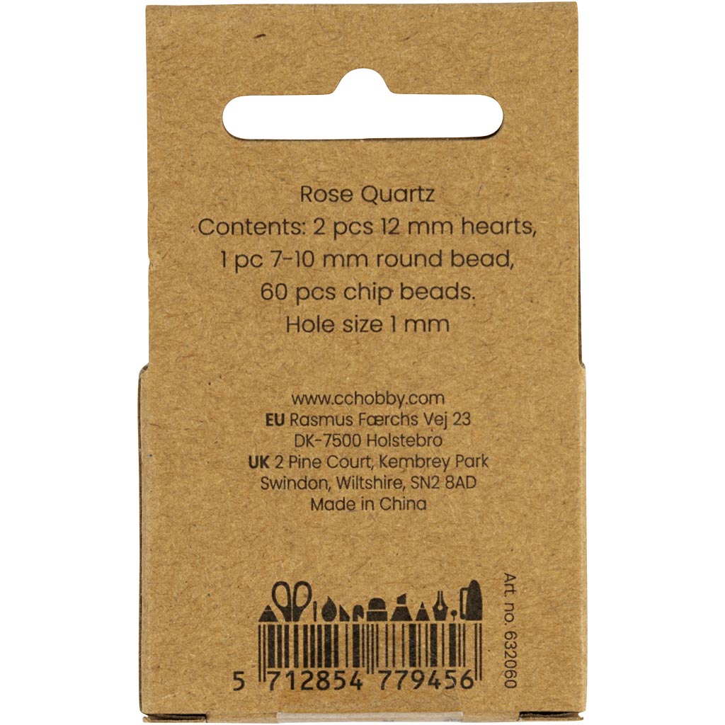 Kristallhelmed, roosikvarts, diameeter. 7-12 mm, augu suurus 1 mm, roosa, 63 tk/ 1 pakk - Image 3