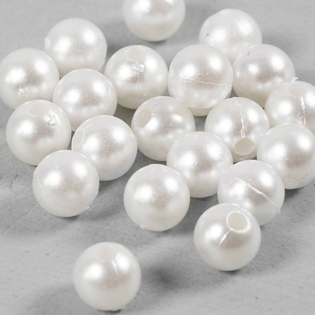 Vahahelmed, diameeter. 8 mm, augu suurus 2,3 mm, pärlmutter, 22 tk/ 1 pakk