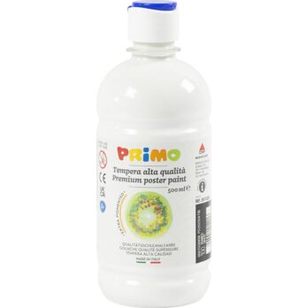 Plakatvärv matt, valge, 500 ml/ 1 pudel