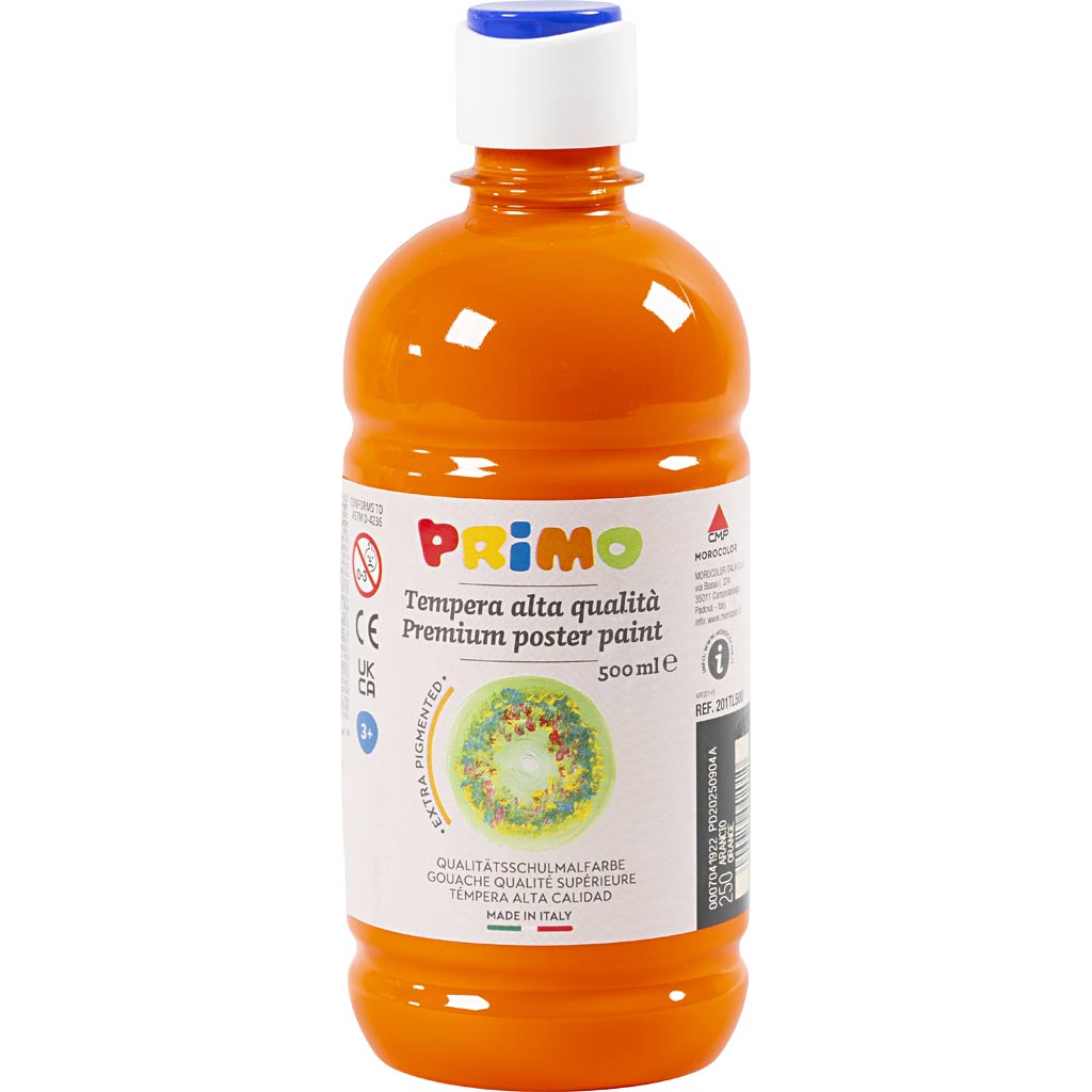 Plakatvärv Matte, oranž, 500 ml/ 1 pudel