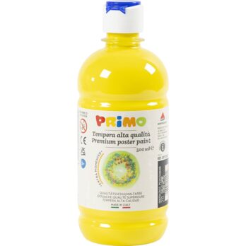 Plakatvärv Matte, kollane, 500 ml/ 1 pudel