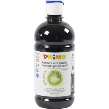 Plakatvärv matt, must, 500 ml/ 1 pudel