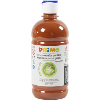 Plakatvärv matt, pruun, 500 ml/ 1 pudel