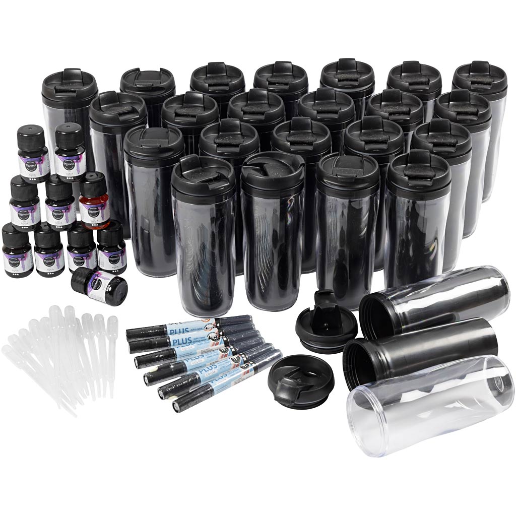 Group Craft Kit Thermo Mugs, H: 17,5 cm, diameeter. 7 cm, 1 komplekt