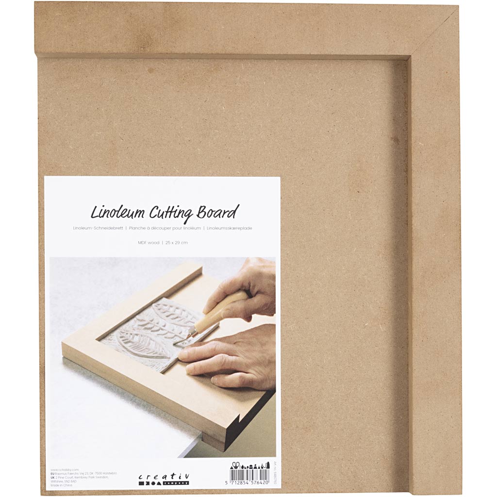 Linoleum lõikelaud, suurus 25x29 cm, paremal, 1 tk - Image 2