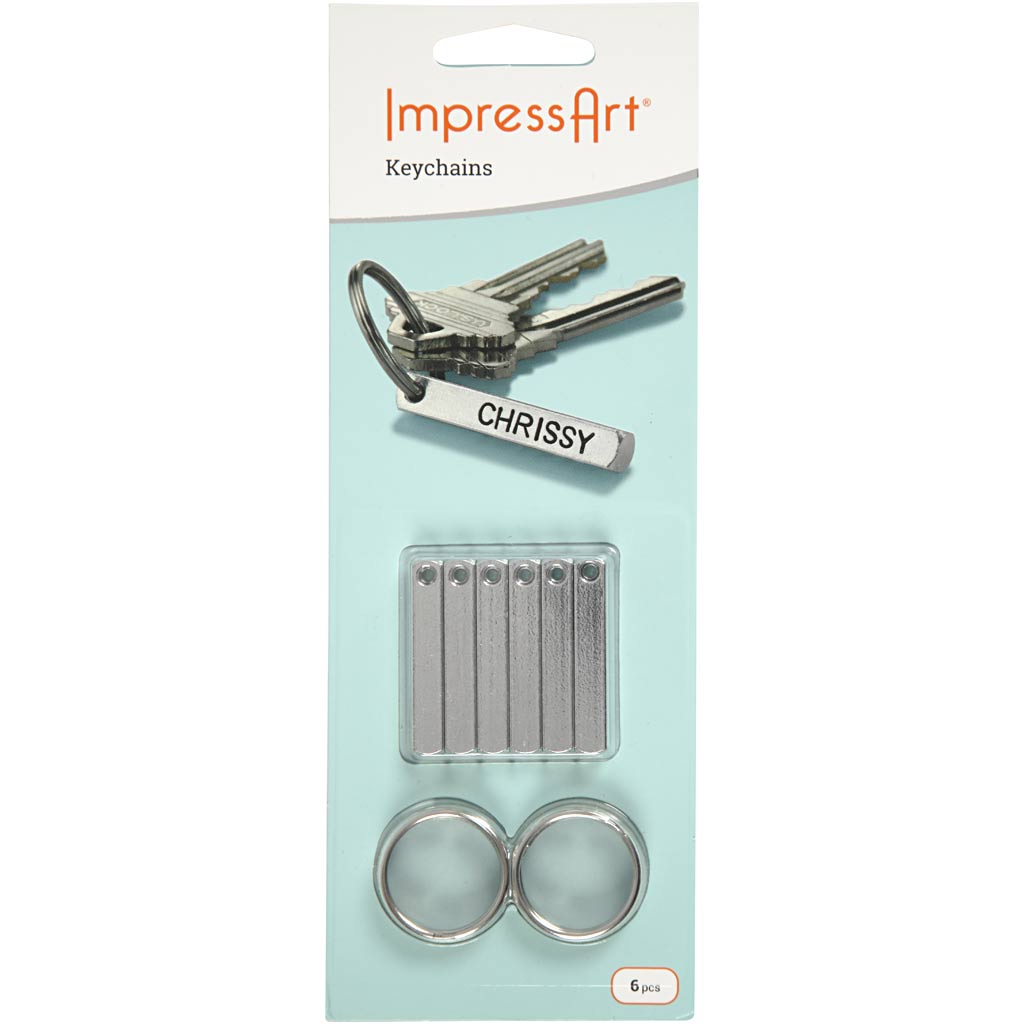 Võtmehoidja komplekt, suurus 40x5 mm, 6 tk/ 1 pakk - Image 2