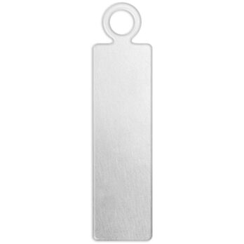 Metallist silt, ristkülik, suurus 20x5 mm, augu suurus 1,9 mm, paksus 1,3 mm, alumiinium, 20 tk/ 1 pakk