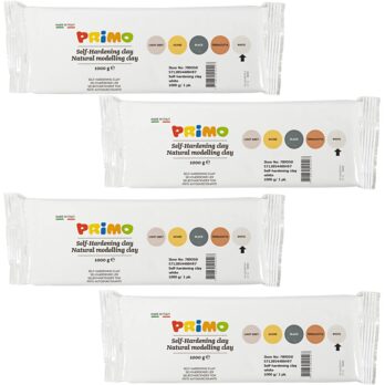Isekõvenev savi, valge, 4x1000 g/ 1 pakk