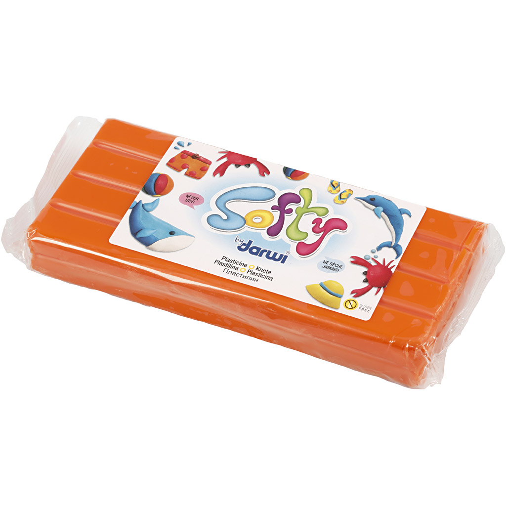 Softy modelleerimissavi, oranž, 500 g/ 1 pakk - Image 2